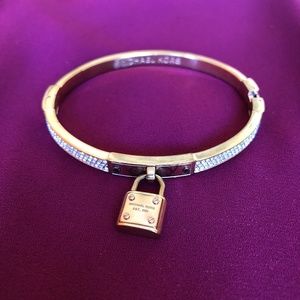 MICHAEL KORS Fulton Rose Gold Hinge Bracelet